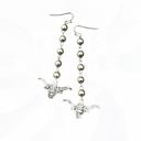  Navajo Bead Longhorn Drop Earrings