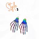  SO FUN HALLOWEEN SKELETON HANDS EARRINGS - 3 COLORS
