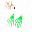  SO FUN HALLOWEEN SKELETON HANDS EARRINGS - 3 COLORS