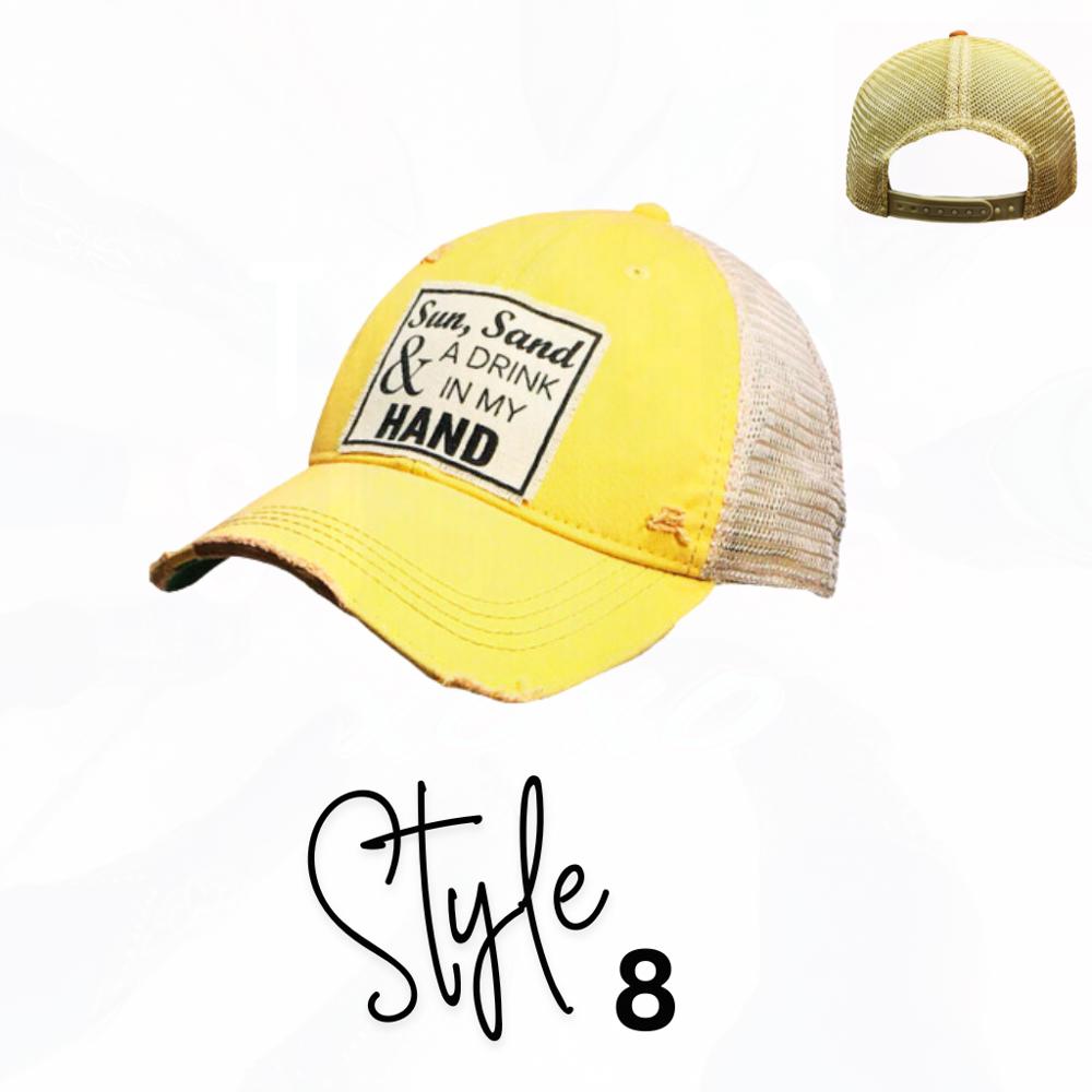 Sassy Trucker Hats - Sunshine Collection