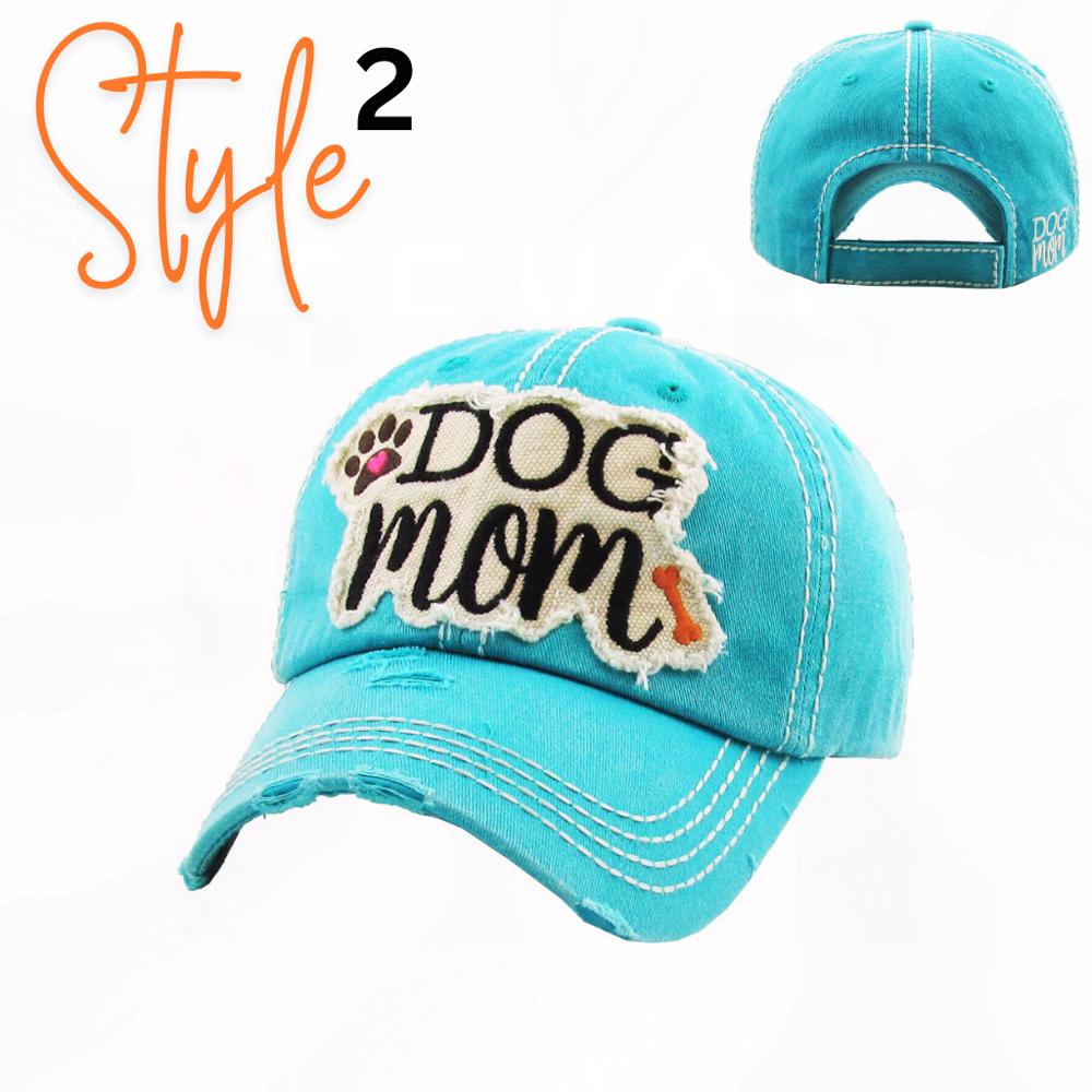 DOG MOM Patch Hats