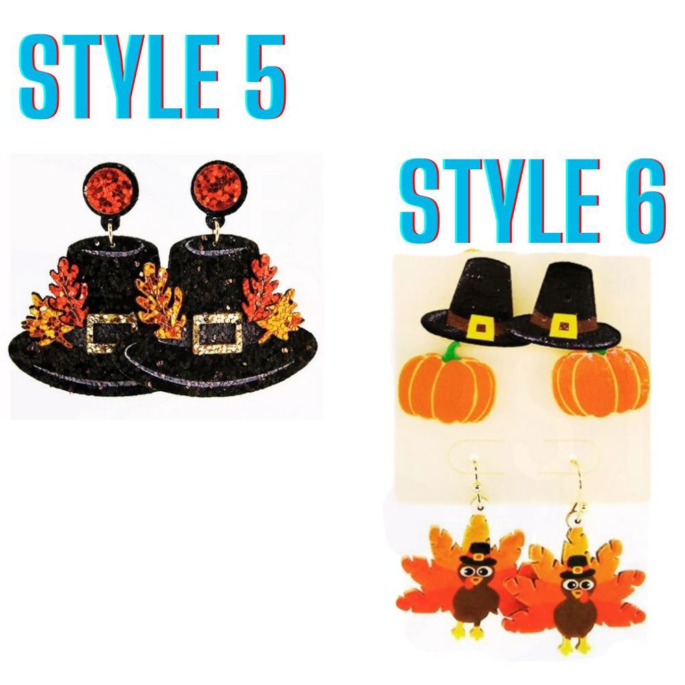 Happy Thanksgiving Earring Collection - FREE SHIPPING