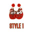 Style 1 Christmas Seed Bead Earrings Collection - FREE SHIPPING