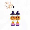 Style 2 Halloween Earrings Pumpkin Collection