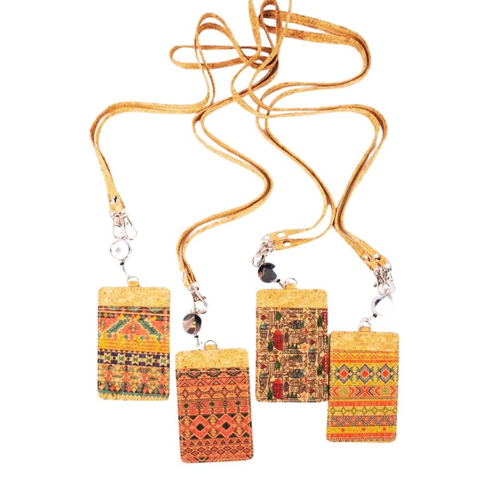 Santa Fe Fall Cork Retractible ID Holders - 4 Styles