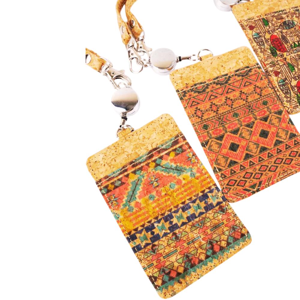 Santa Fe Fall Cork Retractible ID Holders - 4 Styles