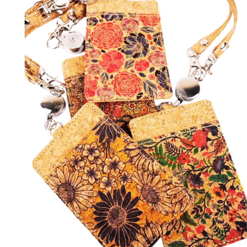 SO CUTE Cork Retractible ID HOLDERS - STOCKING STUFFERS