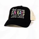  Boat Waves Sun Rays Lake Days Trucker Hat - FREE SHIPPING