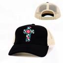  Flower Cross Foam Trucker Hat - FREE SHIPPING