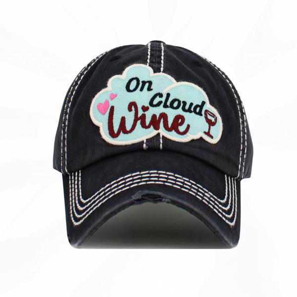 ON CLOUD WINE Distressed Hat