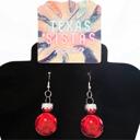 RED SO CUTE SHINY ORNAMENT EARRINGS