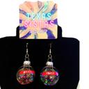 PEACE CONFETTI ORNAMENT EARRINGS