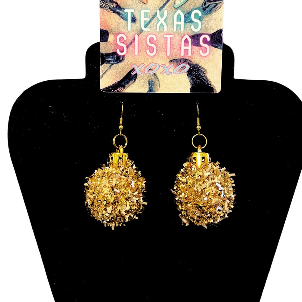 SO CUTE Tinsel Time Party Holiday Earrings - FREE SHIPPING