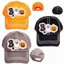  BOO GHOST HALLOWEEN Patch Hats - Orange or Black