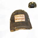  Cowboy Wranger Distressed Camo Hat - FREE SHIPPING