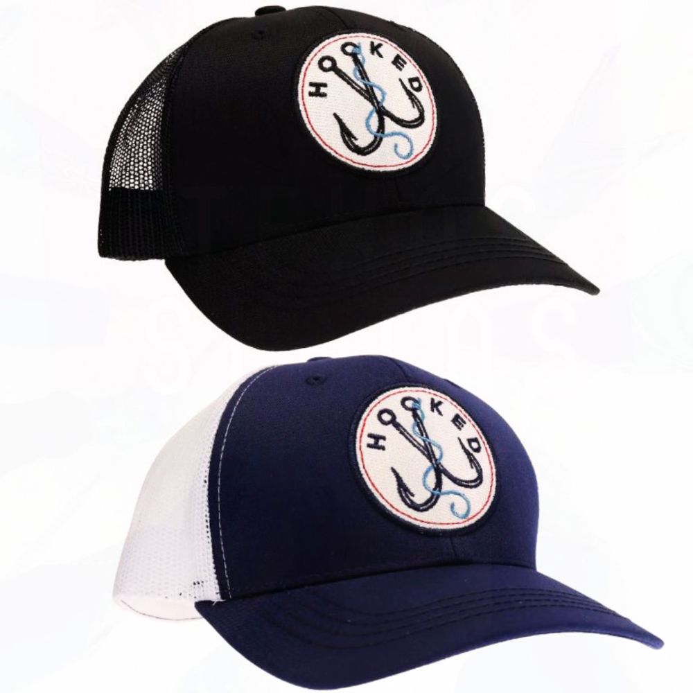 HOOKED CC FISHING TRUCKER HATS