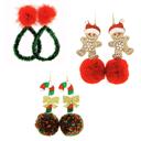  Fluffy Bling Holiday Earrings - FREE SHIPPING