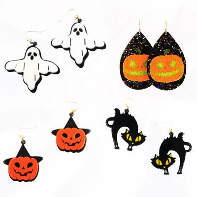 Halloween Earrings Boo Cat Collection