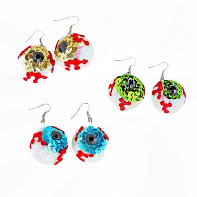 Halloween Sequin Eyball Earrings  - 3 Styles