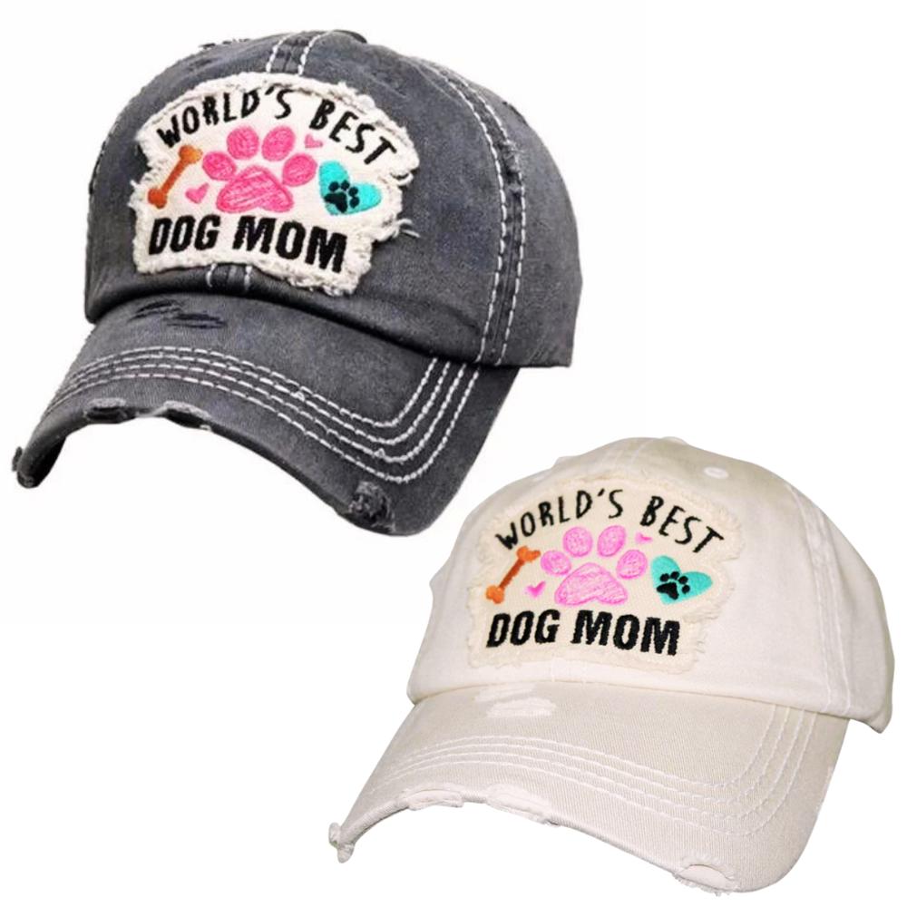 WORLD'S BEST DOG MOM HATS - FREE SHIPPING