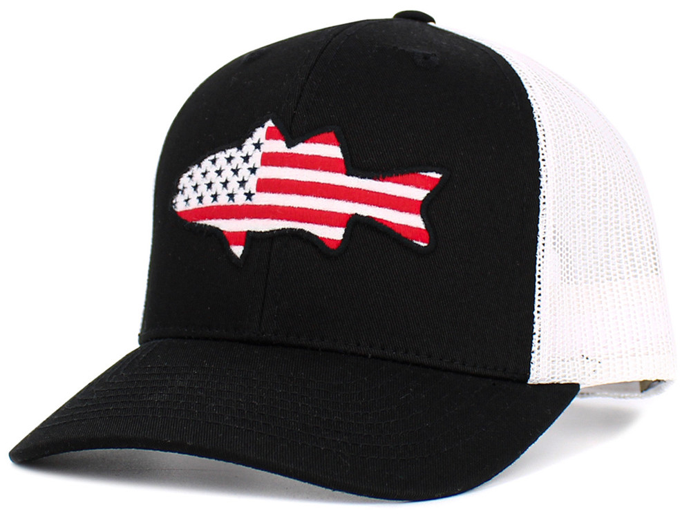 FISH FLAG PATCH TRUCKER HATS - FREE SHIPPING