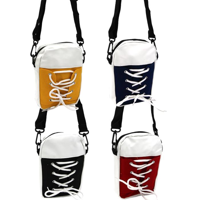 SO CUTE Sneaker Messenger Bag - Detachable Adjustable Strap - 4 Colors