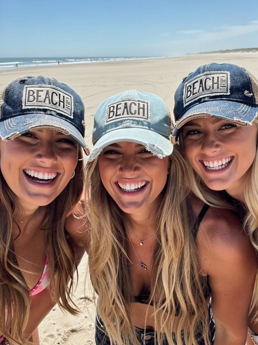 BEACH GIRL TRUCKER HAT
