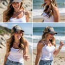  BEACH GIRL TRUCKER HAT