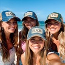  BEACH GIRL TRUCKER HAT