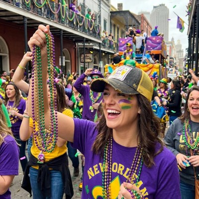 LET'S GET CRAY Crawfish & Mardis Gras Season Trucker Hats -  Many Colors