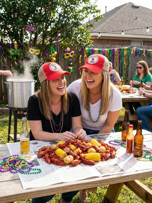 PINCH ME Crawfish & Mardis Gras Season Trucker Hats - Many Colors
