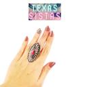  Cute Pink Stone Concho Ring - FREE SHIPPING