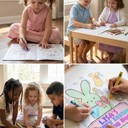  Personalized Easter Coloring Book — "Lisa's (YOUR NAME) Happy Easter" Kids Activity Book
