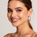  14K Gold Dipped Hypoallergenic Hammered Hoop Earrings