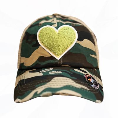 TS Green Heart Camo PONY Hat