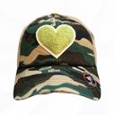  TS Green Heart Camo PONY Hat