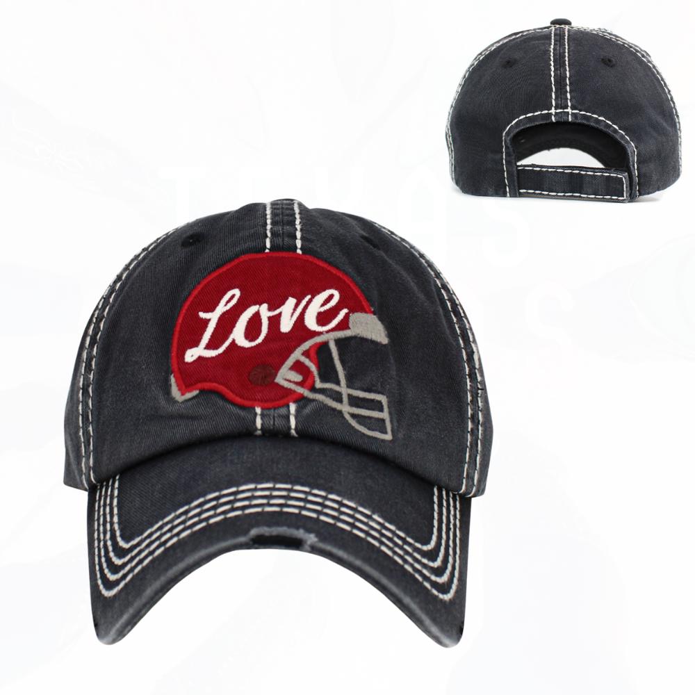 Football Love Helmet Hats 