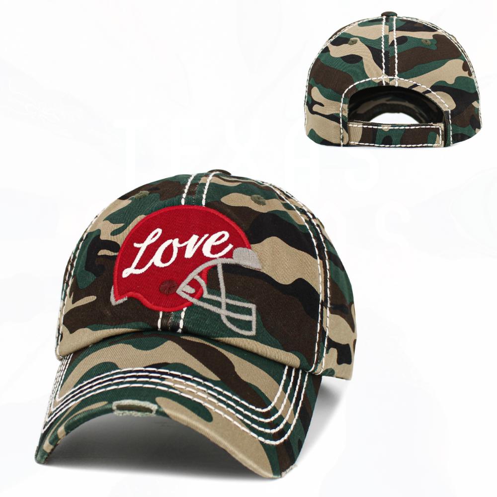 Football Love Helmet Hats 