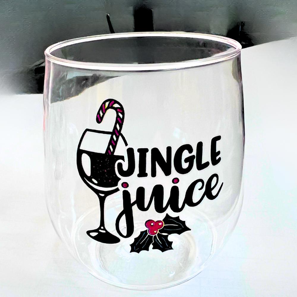 Sassy Holiday Wine Tumblers 4 Pack