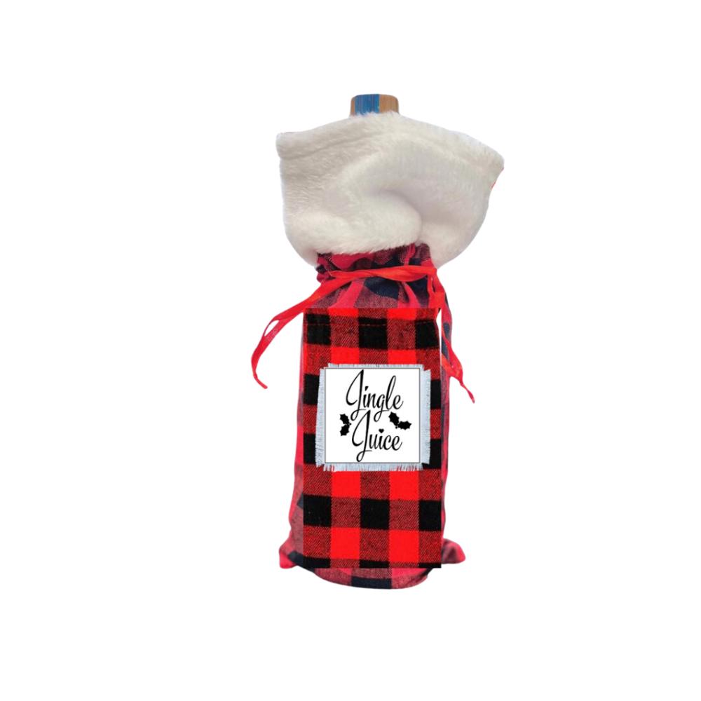 Sassy Holiday Wine Liquor Stocking Top Bags - FREE SHIPPING