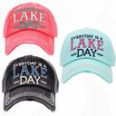  EVERYDAY IS A LAKE DAY HATS