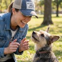  MY DOG AND I TALK SHIT ABOUT YOU TRUCKER HAT
