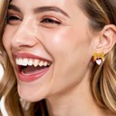  TEACHER STUDENT COLLEGE Book & Pencil Bow Heart Stud Earrings SET - Great Gift