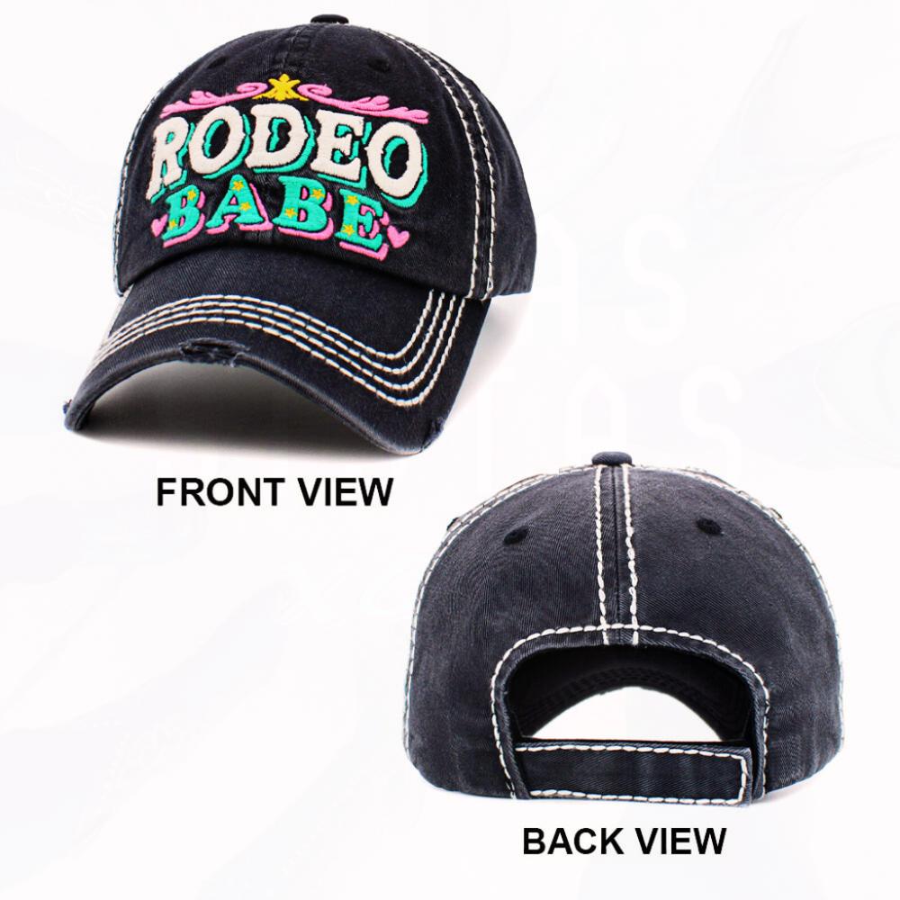 RODEO BABE HATS BLACK OR DENIM