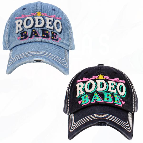 RODEO BABE HATS BLACK OR DENIM