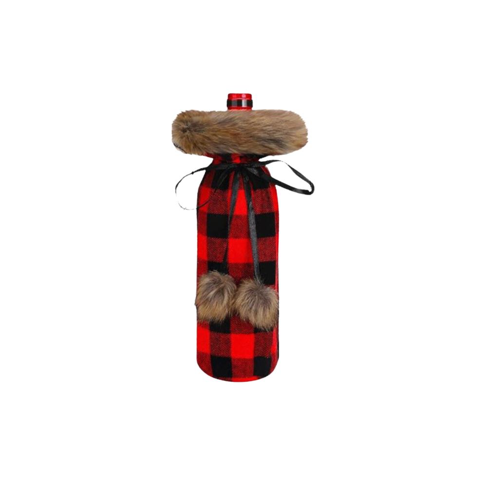 Sassy Holiday Fur Wine Liquor Bags - FREE SHIPPING