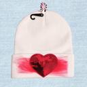  NEW Sequin Heart Beanies