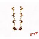  CHRISTMAS Santa's Sleigh with Rudolph Dangle Earrings - So cute