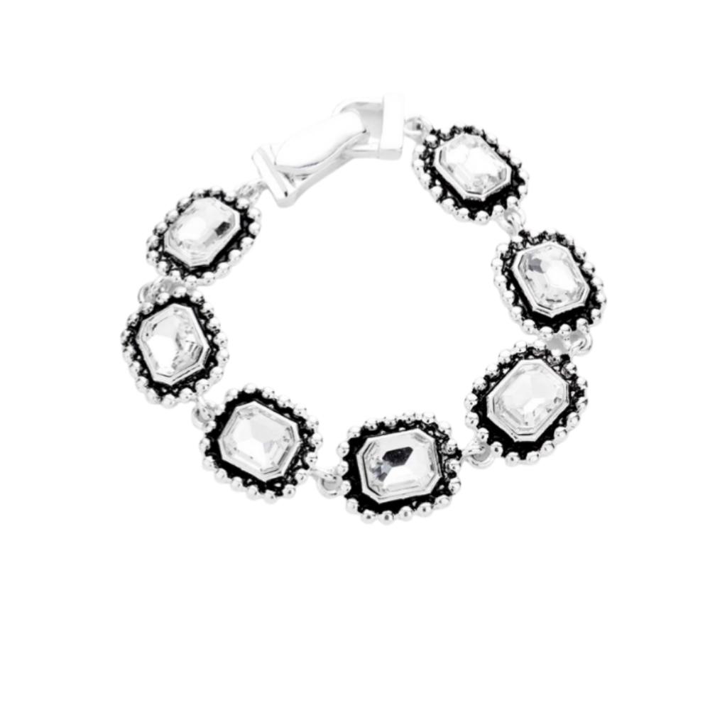 Square Bling Bracelet - Magnetic Clasp - FREE SHIPPING