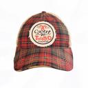  SWEET BUT TWISTED PLAID TRUCKER HAT- FREE SHIPPING